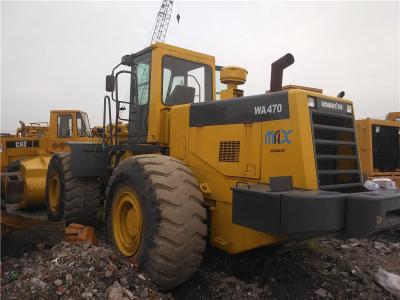 China Used Komatsu WA470 Wheel Loader 21T weight  S6D125 engine with Original Paint for sale