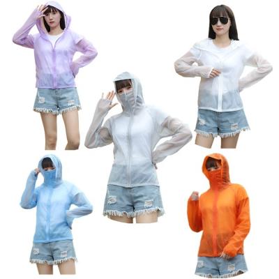 China QUICK DRY Women's Summer Outdoor Clothing Fishing Hiking Casual Breathable Light Weight Sunscreen Jacket Women's Raincoat Lightly Woven Jacket for sale