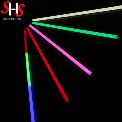 China Outdoor RGB Led Tube Light RGB 18W 4ft Waterproof Led PC T8 Tube for sale