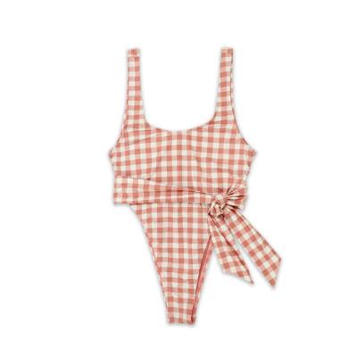 China Custom Made Kids Swimwear Baby Bikini Kids Backless One Piece Anti-UV Swimwear for sale