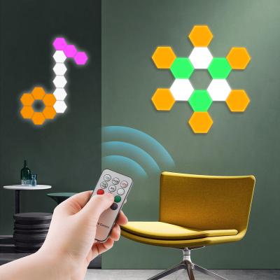 China High Quality Magnetic Splicing Touch-sensitive Wall Lamp Night Light Long Lifespan LED Panel Light DIY RGB Smart Panel Light for sale