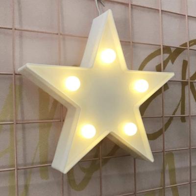 China Home Decor Hollow Star- Led Marquee Night Light Indoor Decoration Lights For Home for sale