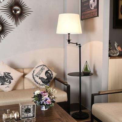 China Creative modern simple bedside American study bedroom floor lamp spot tea table sofa turn direction led lamp for sale