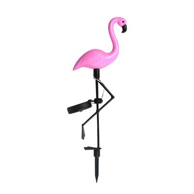 China Outdoor Yard Decoration Lamp Park Lawn LED Garden Solar Powered Flamingo Light for sale