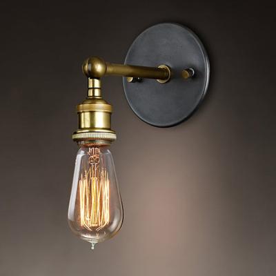 China Amazon Style Best Selling Vintage American Antique Brass Balcony Iron Retro Industrial Wall Lamps Lights for sale