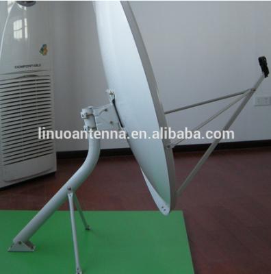 China Steel ku-band 1.2m satellite dish antenna, pole mount for sale