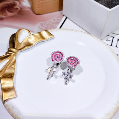 China TRENDY Childish Design Non Pierced Ear Clip Lollipop Ear Studs for sale