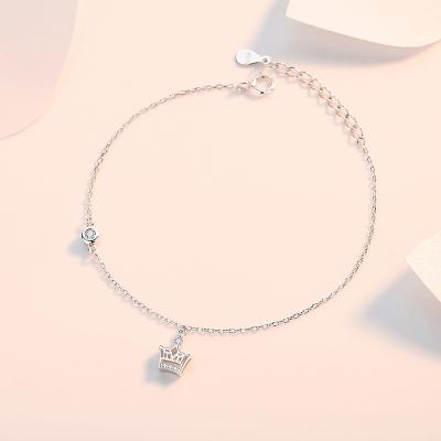 China Romantic Hot Sale S925 Sterling Silver Crown Bracelet For Women for sale