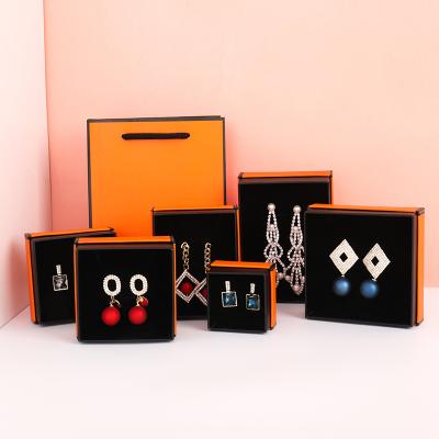 China Luxury Gift Box Paper Light Glaze Lip Gloss Ring Box Stud Earrings Stud Fashion Style Necklace Jewelry Box for sale