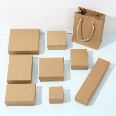 China Vintage Small Pendant Jewelry Box Paper Necklace Paper Packaging Box Ring Earring Box for sale