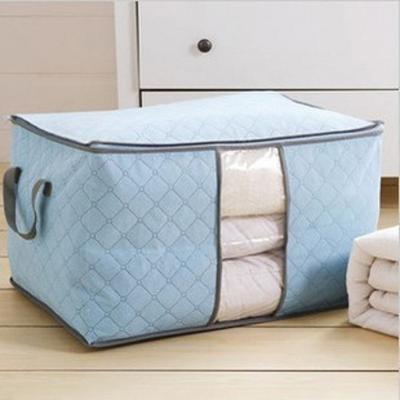 China Large Clothes Storage Bag Household Quilt Sustainable Nonwoven Storage Bag Super Large Fabrics Storage Bags for sale