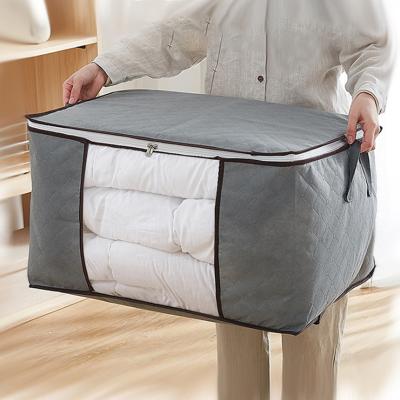 China Non-Woven Stored Storage Bag Thickened Breathable Dustproof Foldable Cotton Quilt Storage Bag Storage Box for sale