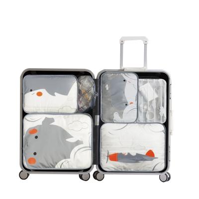 China Cute and Cute One-Piece Printed Travel Sustainable Tri Bag Luggage Bag Storage Storage Bag for sale