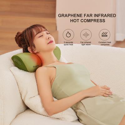 China Body Vibrator Infrared Electronic Neck Massager Neck Support Travel Massage Soft Pillow for sale