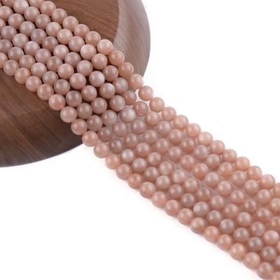 China DIY Jewelry Hand Making 100% Natural Stone Beads 15inch Natural Sun Stone Round Beads For DIY Jewelry Making for sale