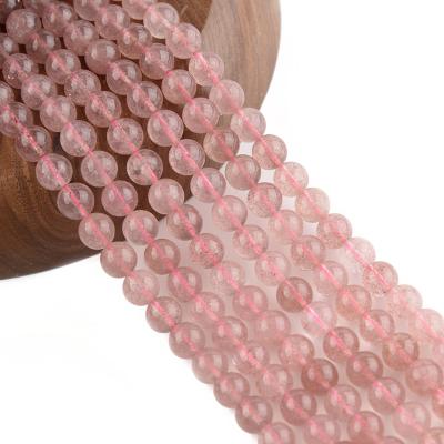 China DIY Jewelry Hand Making LUYAO Natural Strawberry Wafer Beads Natural Stone Beads Jewelry Making Beads Bracelets 2020 for sale