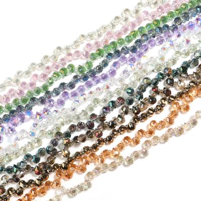 China DIY Jewelry Hand Making Austria Crystal Beads Water Droplet Glass Beads Loosen Spacer Beads For DIY Bracelet Jewelry Making for sale