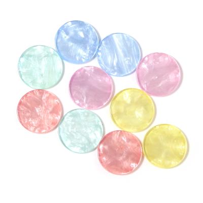 China Fashionable Factory 50pcs/bag Hot Sale Resin Round Patches For Jewelry Making Handmade Diy Bracelet Necklace for sale