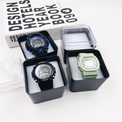 China Resin Plastic Hot Sale Watch Display Box High End Watch Packaging Box 7.5CM*7.5CM*7.5CM for sale