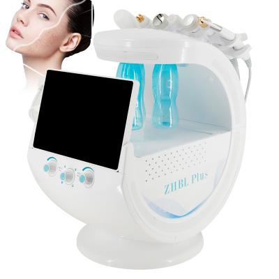 China Skin tightening OEM ODM 7 in 1 aqua skin analyzer small bubble h2o2 skin beauty peeling hydraulic facial machine for sale