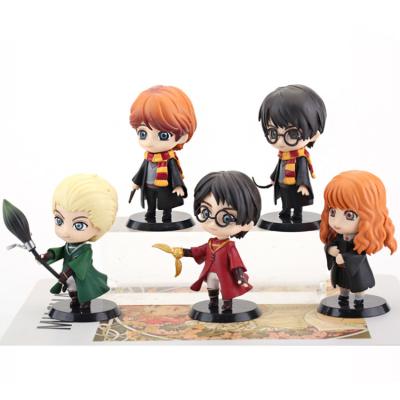 China Hot Selling Handmade Model Toy Doll Of Wizarding Blind World Resin Box Hermione Ron Anime Cake Decoration for sale