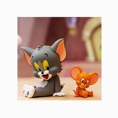 China Factory Artificial Custom Collectible Resin Handmade Cartoon Cat Toys And Mouse Toys for sale