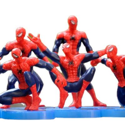 China Folk Avengers Spiderman Toy Figure Tabletop Cake Art Toy Decorations Wholesale Superhero Anime Character for sale