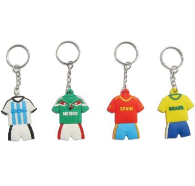 China 2022 OEM/ODM Qatar World Cup Gifts PVC Key Chain 3D Rubber Soccer Ball Souvenir Hot Selling Hot Selling Custom Brands Key Chain for sale