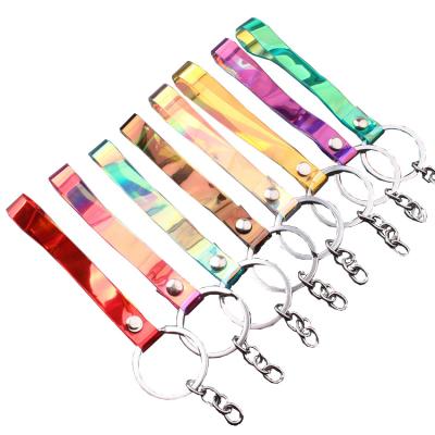 China Wholesale OEM ODM Plastic Rope Key Chain Colorful Leather Custom Plastic Gifts for sale