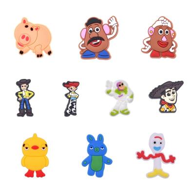 China Shoe charm New Design Soft PVC Cheap High Quality Cartoon Crocss Toy Story Shoe Charm Wholesale Bags Decorations Sandals Accessories for sale