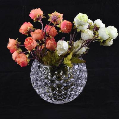 China Popular Multi-funtional Spheroidal Glass Empty Jar Glass Vase Candle Holder for sale