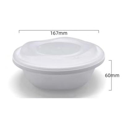 China High Temperature Resistance (-20~127'') Sealing Cost Good Selling Disposable Plastic Storage Food Container Takeaway Salad Bowl With Lid for sale