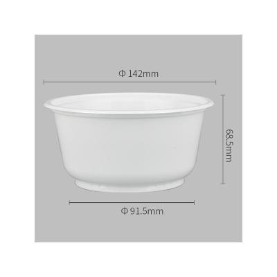 China Simple Modern Manufacturers Direct Selling Microwave Food Container Disposable Plastic Takeout Bowl for sale