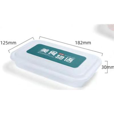 China Good Desgin Plastic Eco Friendly Microwavable Disposable Food Container Takeaway Food Bowls for sale