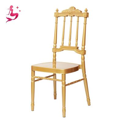 China Modern wholesale new design cheap gold metal chiavari wedding stacking event stacking chairs for sale