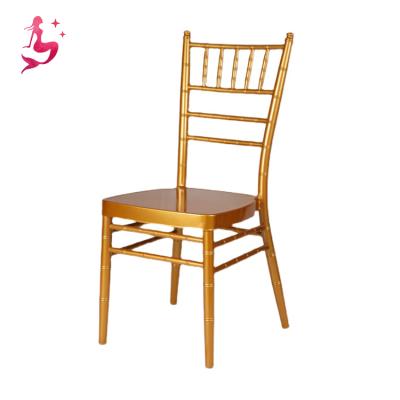 China Stackable Pure Color Metal Simulate Bamboo Chair For Dining Upscale Hotel for sale