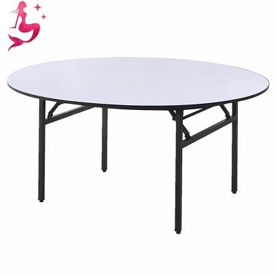 China High Quality Round Collapsible Wedding And Banquet PVC PVC Dining Tables For Wholesales From China for sale