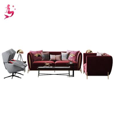 China Contemporary Modern U Shaped Velvet Modular Soft Fabric Chesterfield Sectional Sofa for sale