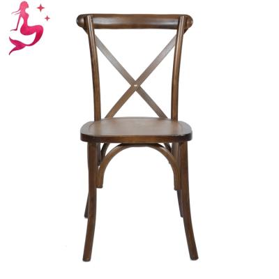 China New Contemporary X Back Design Solid Wood Cane Rattan Dining Chair For Sale Made In China 2021 for sale