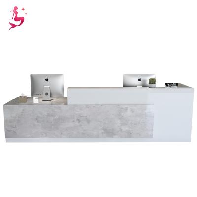 China White High End Elegant Special And Atmospheric Concise Design Company Reception Counter for sale