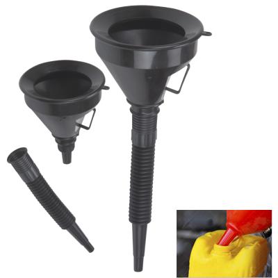 China Cixi Clean Modern Auto Plastic Funnel With Long Hose For Car Repair for sale