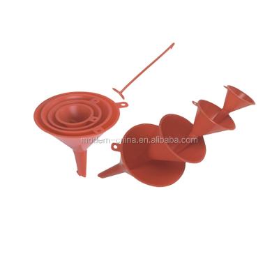 China Plastic pp 4 in 1 plastic oil funnel for sale