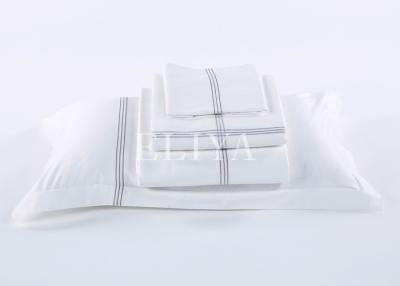 China Queen Size Hotel Quality Bedding 4pc Bed Sheet Set 100% Cotton Plain White Hotel Linen for sale