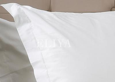 China Customised Sateen Hotel Bed Sheets , White King Size / Queen Size Bed Sheets Set for sale