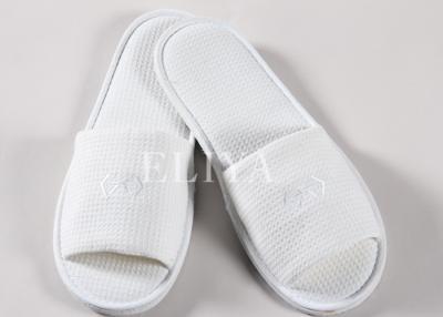 China White Waffle Closed Toe Disposable Spa Slippers , Womens Bedroom Slippers for sale