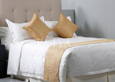 China Jacquard Economic Hotel Bed Sheets Set with Bed Sheet , Duvet Cover and Pillow Cases for sale