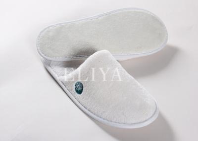 China Cotton Velour Closed Toe Four Seasons Spa Disposable Slippers for Hotels for sale