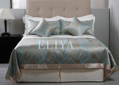 China Fashion Sateen White Hotel Bed Sheets / Contemporary Luxury Hotel Bedding Sets for sale