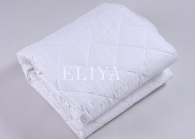 China 233TC Cotton Cover Fabric Microfiber Mattress Topper Protector With Rubber Band for sale