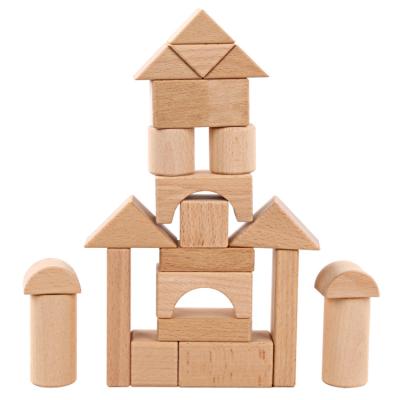 China Building Block High Quality Eco-friendly Material For Kids Custom Blocks Hand-on Wooden Stacking Block Set For Kids for sale